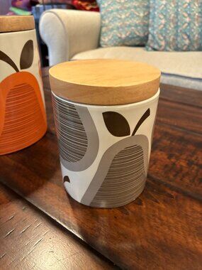 Orla Kiely Collaboration with Target Small Canister GUC (brown/tan)